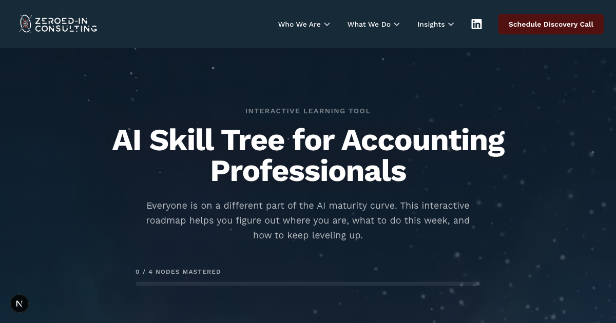 The AI Skill Tree for Accounting & Finance Teams | Zeroed-In